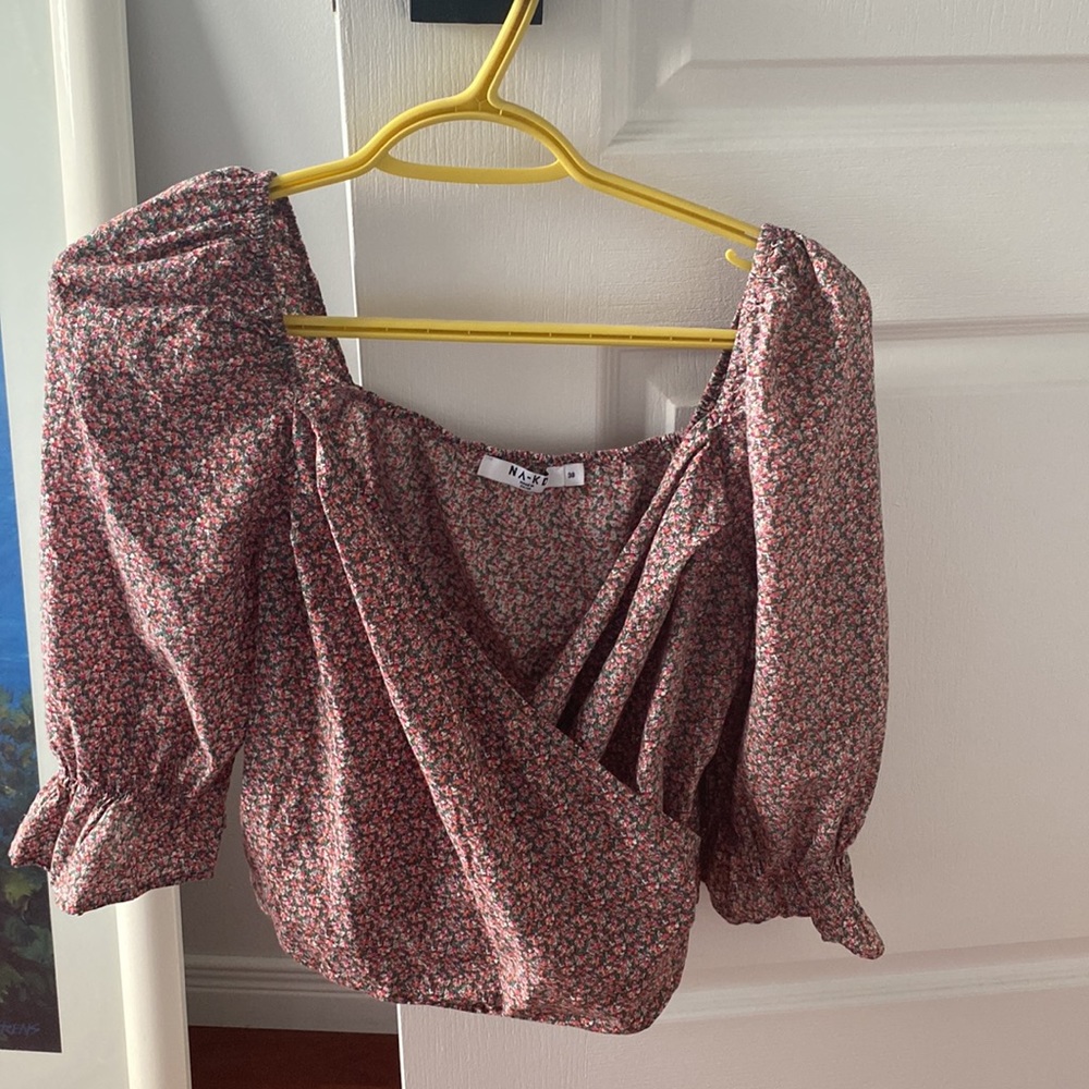 Floral top/blouse - off the shoulder - Picture 2 of 2